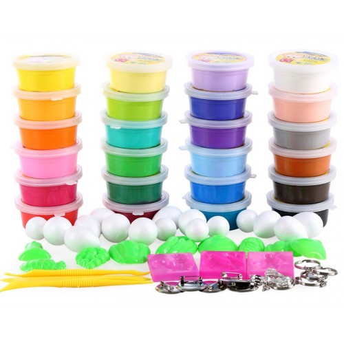 BRANDSET - Doh Children Foam Clay Playdough Sets 24